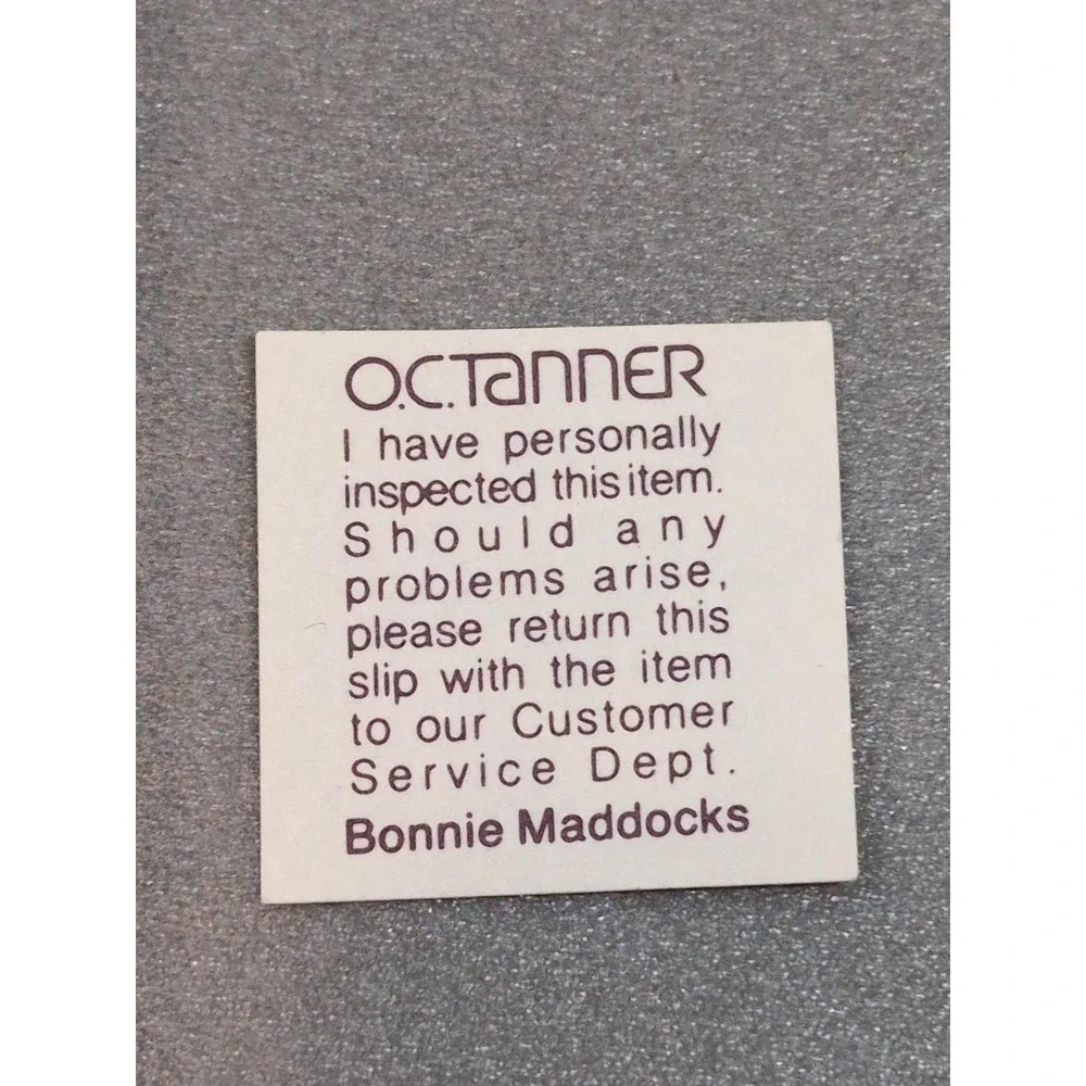 Vintage 1981 OC Tanner Solid Brass Belt Buckle Daniel Personalized Boxed USA